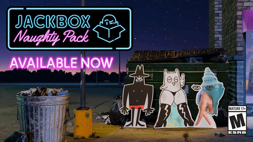 ¡The Jackbox Naughty Pack ya está disponible en las principales plataformas de videojuegos!
