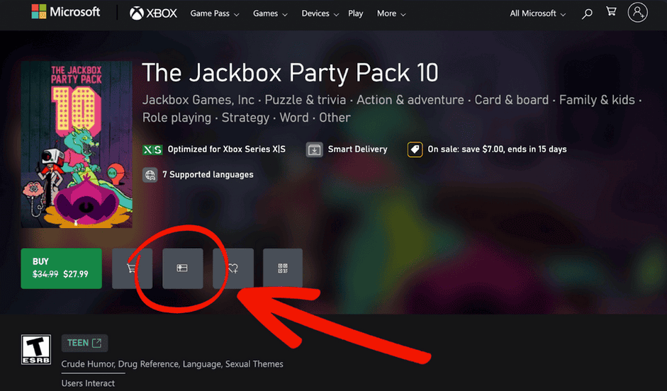 Comment offrir des jeux Jackbox Games pour Xbox